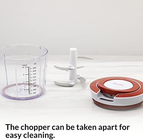 Valore Manual Food Processor Vegetable Chopper Large 1.2L (5 Cup)