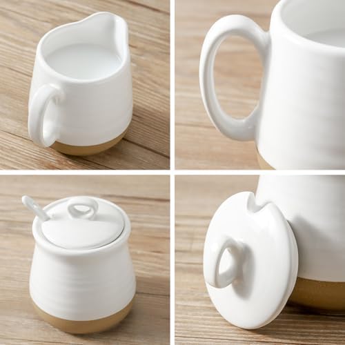 glowworm Sugar and Creamer Set, Vintage Porcelain Pitcher Creamer