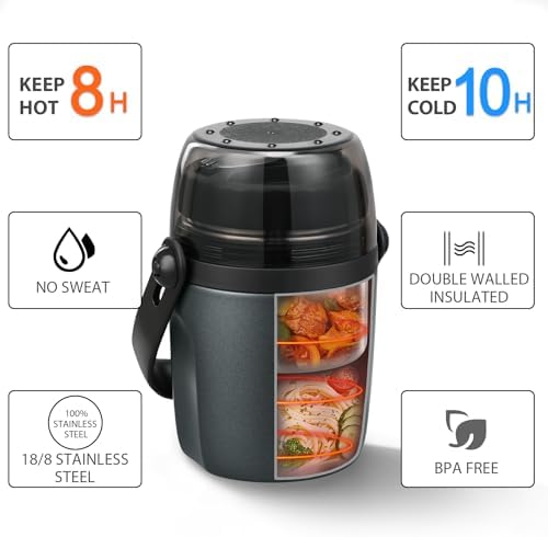wiwens 32oz Soup Thermos Lunch Container