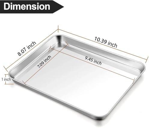 Baking Sheet Cookie Sheet Set of 2, Umite Chef Stainless Steel Baking