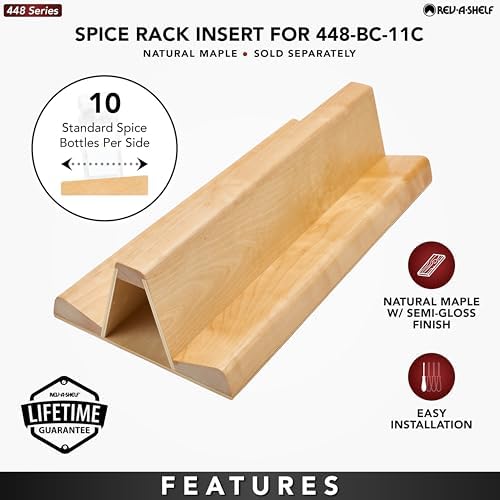 Rev-A-Shelf Wood Spice Insert Accessory for 448 Series Organizer w/out