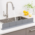 Kitchen Sink Splash Guard, Silicone, Self-Draining, with High Splash