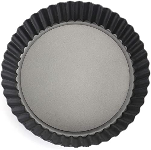 Tosnail 2 Pack Deep Tart Pan, 9.5" x 2" Quiche Pie Pan with Removable