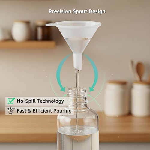 200PCS Mini Clear Plastic Funnel Little Small Funnel, Sand Art
