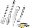 4 PCS Fish Scaler, Stainless Steel Fish Scale Remover, Fish Descaler