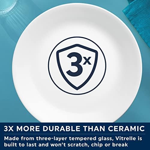 Corelle Dinnerware Set (12pc Set, Winter Frost White)-Dinner Set for 4