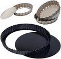 Webake 4 Inch and 11 Inch Tart Pans Set, 6pcs Mini Tart Pan and 1pcs