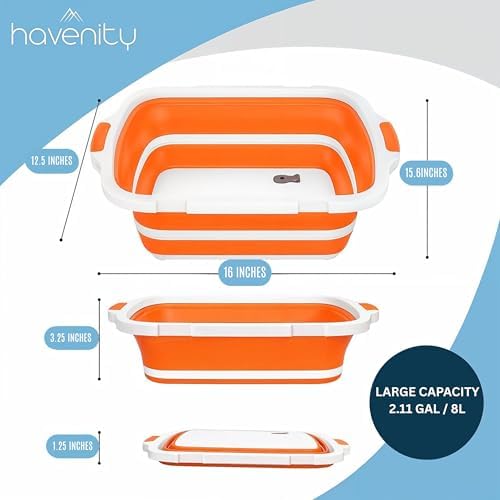 BBQ Prep Tub 8L - Multifunctional Collapsible Camping Cutting Board