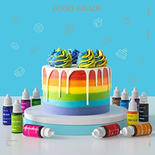 Nomeca 12 Color Cake Food Coloring Set