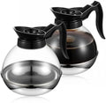 Plastic Coffee Decanter, 64oz Large Capacity Coffee Pot, 2 Pcs