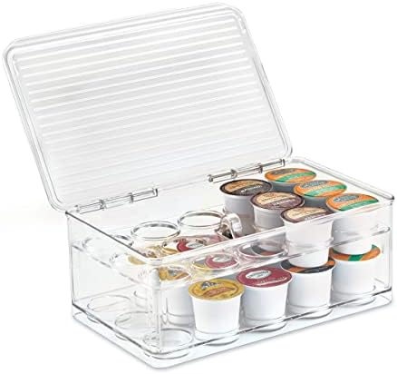 iDesign Stackable Coffee Pod Holder, Clear