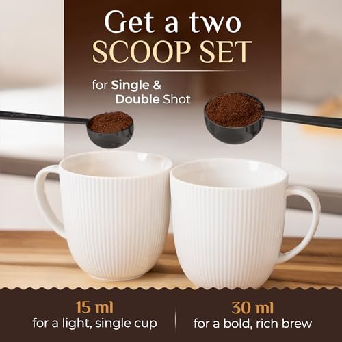 Orblue Coffee Scoop Set, 1 Tbsp (15ml) & 2 Tbsp (30ml)