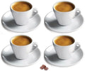Cusinox White Porcelain Espresso Cup Sets for Espresso Coffee, 2 Oz