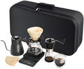 Portable Pour Over Coffee Maker Set, Manual Grinder
