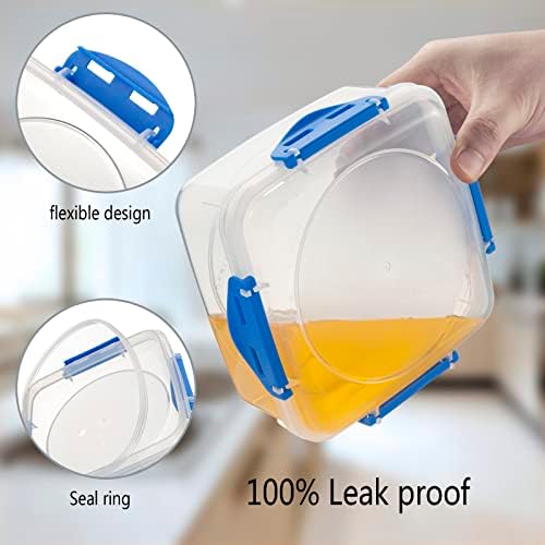4-Piece Airtight BPA-Free Sandwich Containers