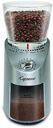 Capresso 575.05 Infinity Plus Conical Burr Grinder Bundle