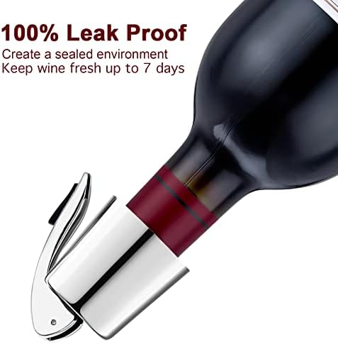 Wine Stoppers for Wine Bottles with Stainless Steel Vacuum Wine Bottle