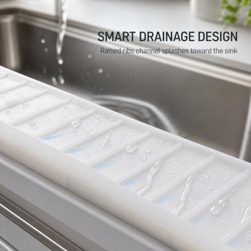 Silicone Sink Edge Protector, Splash Guard & Draining Mat