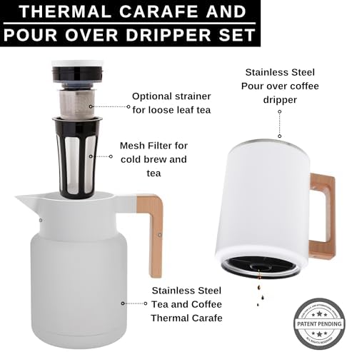 HASTINGS 50 Oz Pour Over Coffee Maker Set