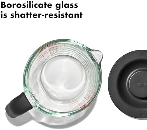 OXO Good Grips 2 Cup Glass Measuring Cup With Lid