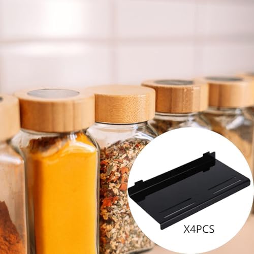 Spice Drawer Organizer Insert Tray 4 Pack, Expandable Acrylic Makeup