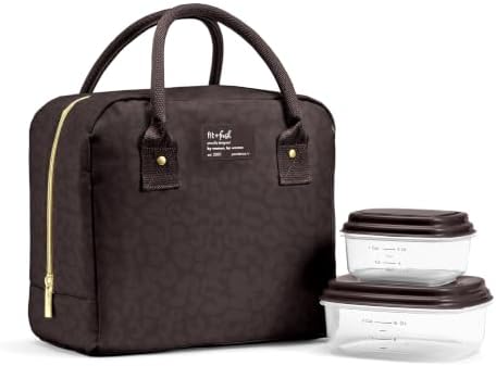 Fit & Fresh Bloomington Lunch Bag for Women - Insulated Large Lunch