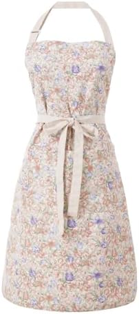 Aoomzoon Kitchen Aprons for Women with 2 Pockets,Double Sided Vintage