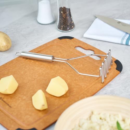 Restaurantware Stainless Steel Potato Masher - German Standard Heavy