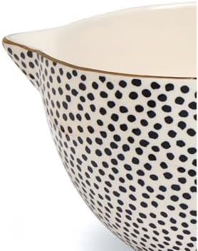 Ceramic Mixing Bowl Set – 5-Piece Measuring & Serving Bowls with Large