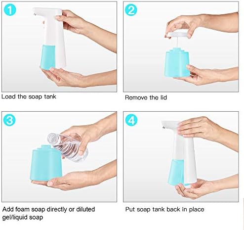 LAOPAO Automatic Hands Free Foaming Soap Dispenser, 240ml Countertop