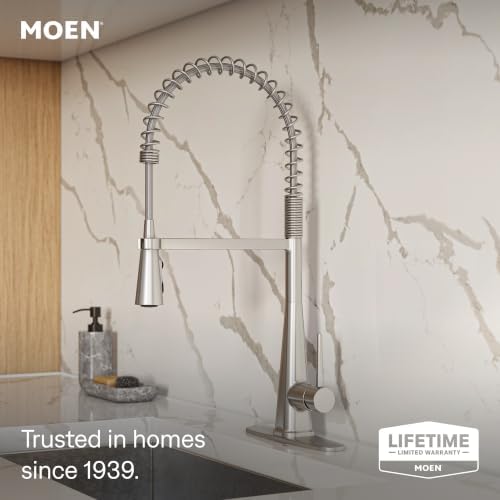 Moen Swyre Spring Pulldown Kitchen Faucet, Spot Resist Stainless