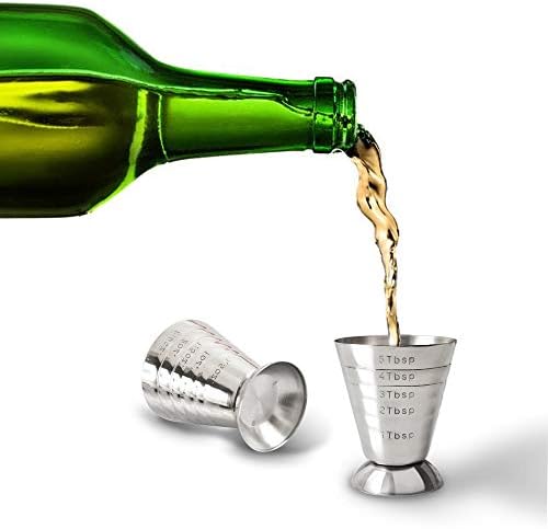 Stainless Steel Measuring Cup, 2.5 oz, 75 ml, 5 Tbsp, Cocktail