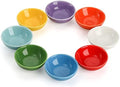 ZENFUN Set of 8 Ceramic Pinch Bowls Set, 3.5 Oz Porcelain Round Sauce