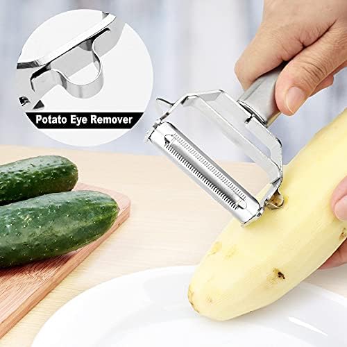 PrinChef Vegetable Peeler, 3 in 1 Versatile Y Potato Peeler for