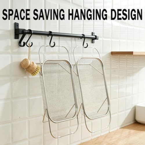 Stainless Steel Telescopic Drainer Basket Expandable Over Sink