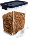 5-10 Lbs Airtight Cat Dog Food Storage Container, 8QT Compact Pet Food