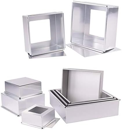 Anodized Aluminum Square Cheesecake Pan Chiffon Cake Mold Baking Mould
