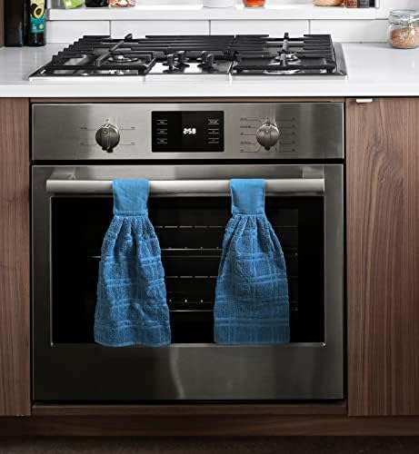ZENVY Tie Latch Towels Set of 2 | Hanging Hand Towels Set with Hook &