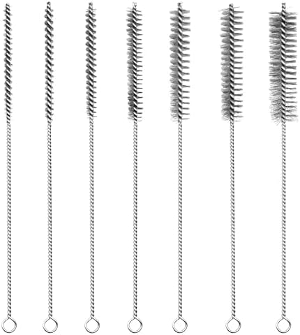 7Pcs Wire Tube Brushes Set,Stainless Steel Bottle Brush
