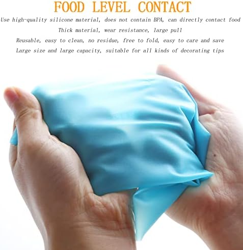 GEMLON Reusable Silicone Piping Bags Set