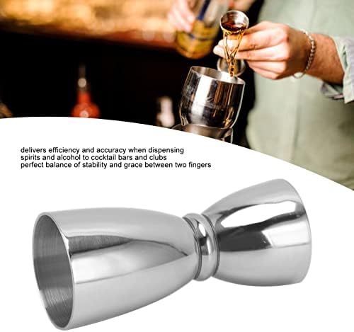 Jigger, Stainless Steel Jigger 2 oz 1 oz, Elegant Bell Shaped Cocktail