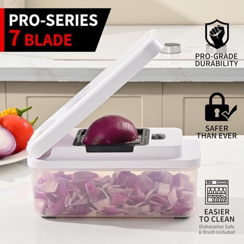 11-in-1 Vegetable Chopper, 7.2 Cup Container