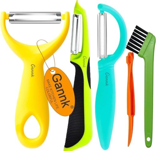 GANNK Vegetable Potato Peelers for Kitchen, Ultra Sharp Stainless