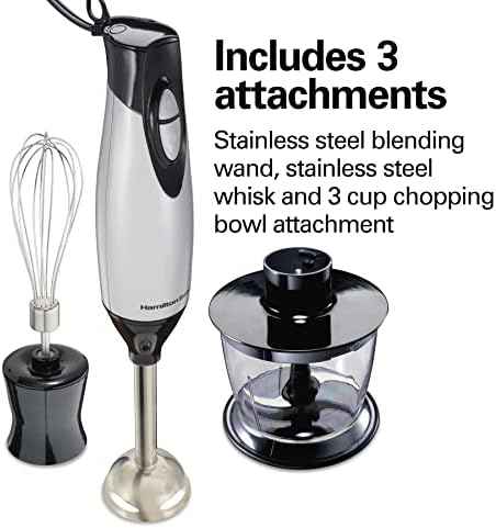 Hamilton Beach 4-in-1 Electric Immersion Hand Blender with Handheld