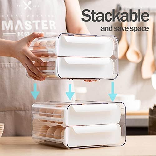 Egg Organizer Container for Refrigerator