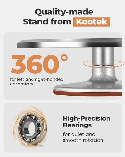 Kootek 180 Aluminum Cake Decorating Kit, Baking Tools for Beginners &