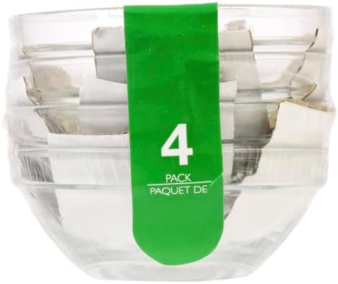 Greenbrier 31⁄2" Glass Prep Bowls, 4-ct. Set