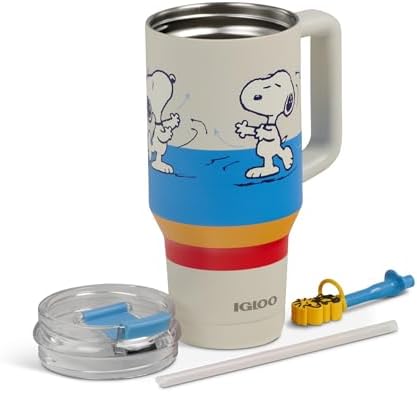 Igloo Peanuts 32 oz Travel Mug, Snoopy Disco Party