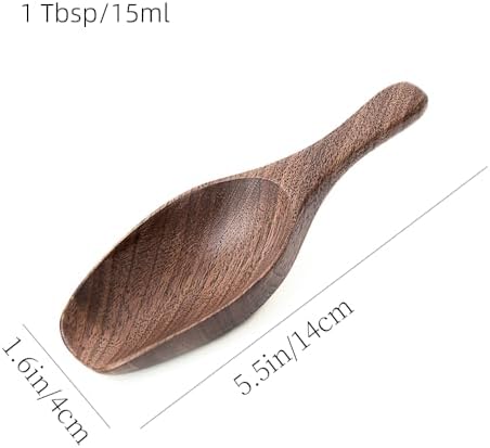 Black Walnut Coffee Scoop for Ground Coffee, Loose Tea & Bath Salts, 1