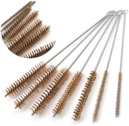 Tube Brush Kit 7pcs Brass Wire Tube Brushes Stainless Steel Bottle